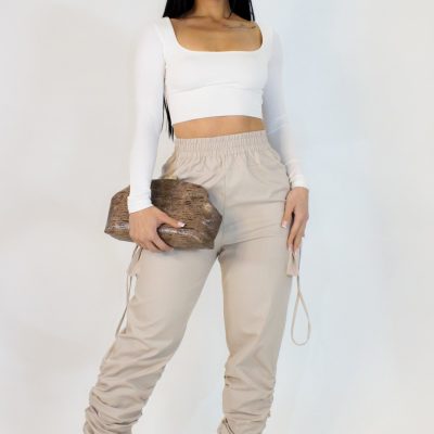 Never Looking Back Jogger - Taupe