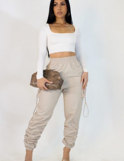 Never Looking Back Jogger - Taupe