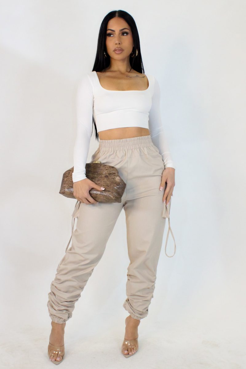 Never Looking Back Jogger - Taupe