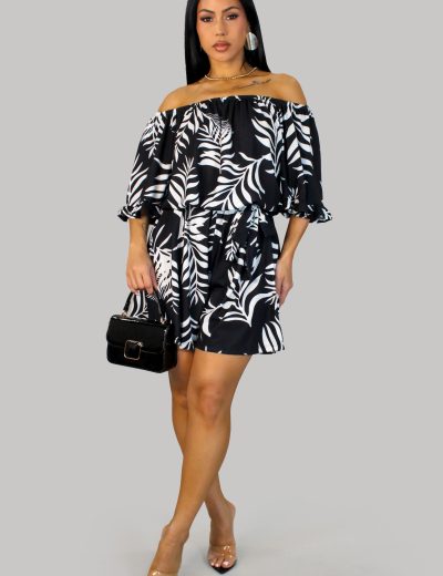 Garden Spirit Romper- Black