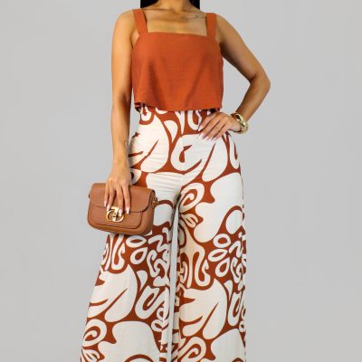 Found You Here Jumpsuit - Rust