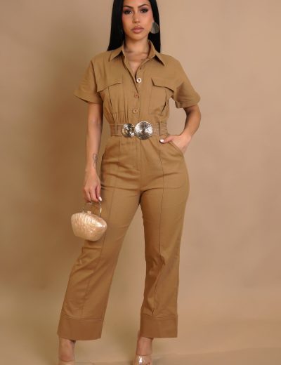 Sandshell Jumpsuit - Khaki