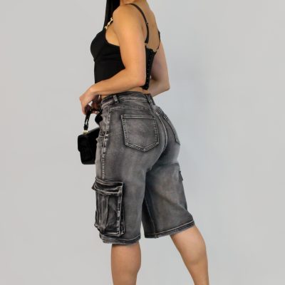 At Camp Now Bermuda - Denim-Black