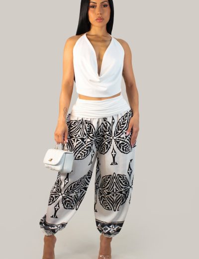 BoraBora's Evening Pant - Black & White